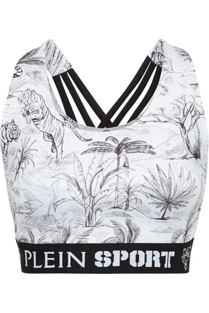 Philipp Plein Graphic-print cropped tank top