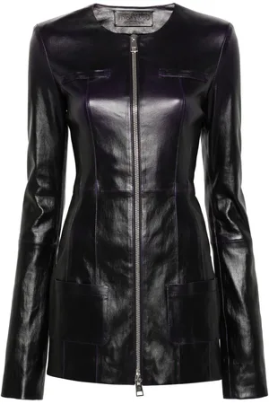 The Attico Zip-up leather jacket