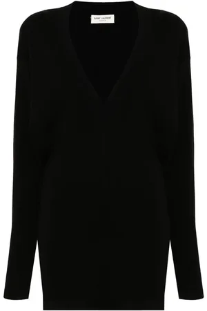 Saint Laurent V-neck wool dress
