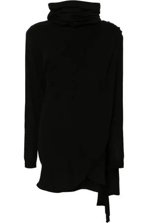 Saint Laurent Hooded wool dress
