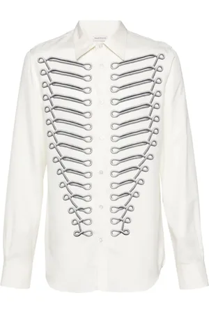 Alexander McQueen Frogging silk shirt