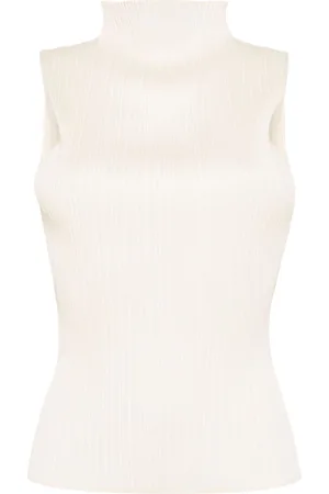 PLEATS PLEASE ISSEY MIYAKE Plissé-effect sleeveless top