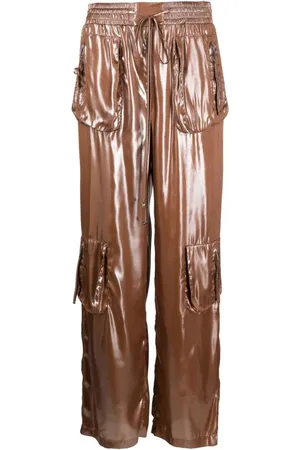 BLUMARINE Patch-pockets straight-leg trousers