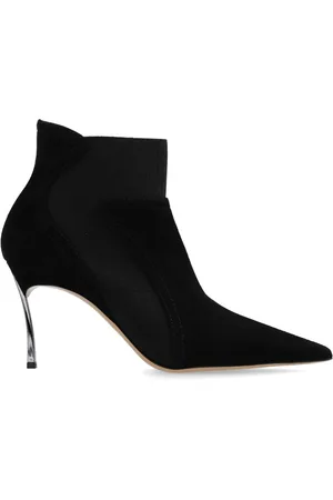 Casadei Pointed-toe suede ankle boots