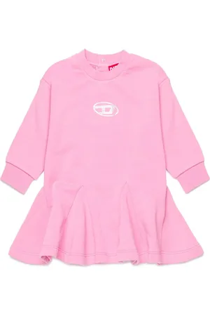 Diesel Oval D-logo box-pleat dress