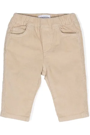Emporio Armani Elasticated-waist corduroy trousers