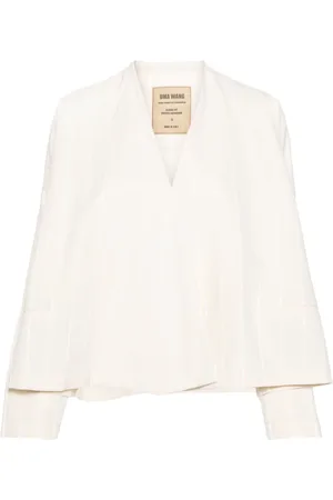 UMA WANG Klarke striped canvas jacket