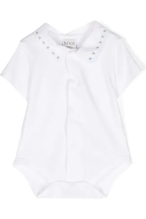 KNOT Tadeo pointed-collar bodysuit