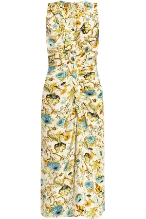 ULLA JOHNSON Lorna floral-print silk dress