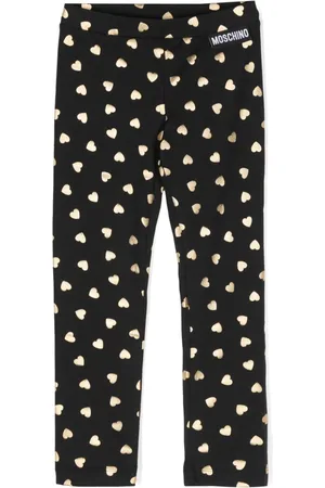 Moschino Heart-print cotton leggings