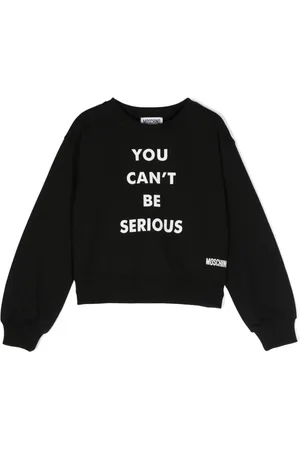 Moschino Slogan-print cotton sweatshirt