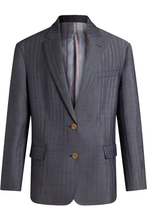 Etro Logo-engraved buttons oversized jacket
