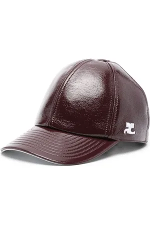 Courrèges Logo-embroidered patent cap