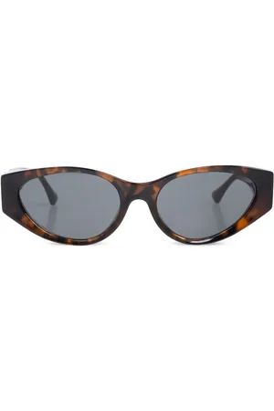 VERSACE Havana oval-frame sunglasses