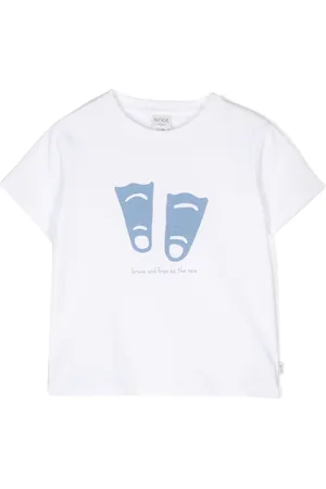 KNOT Brave and Free-print cotton T-shirt