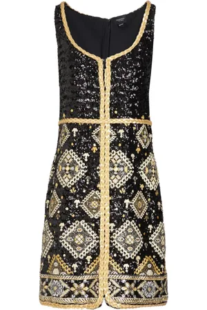 Giambattista Valli Tapisserie-print sequinned mini dress