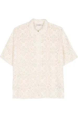 AllSaints Milly organic cotton crochet top