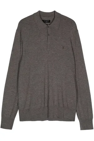AllSaints Kilburn knitted polo shirt