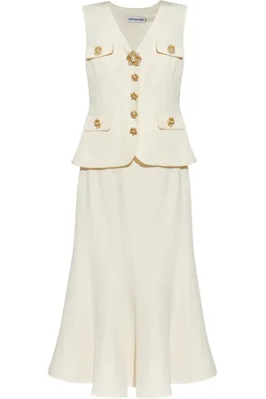 Self-Portrait Layered sleeveless midi dress