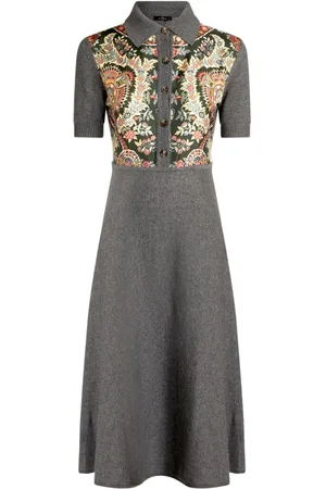 Etro Paisley-print knitted dress