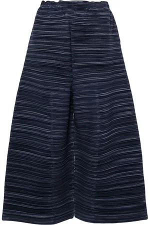 PLEATS PLEASE ISSEY MIYAKE Sheer Bounce pleated cropped trousers