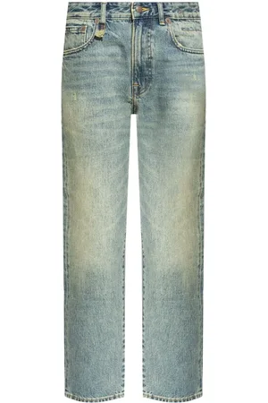 R13 Logo-appliqué straight jeans