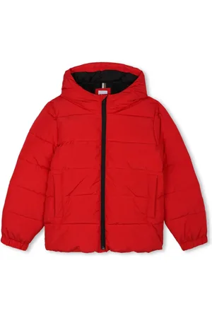 HUGO BOSS Logo-print hooded padded jacket
