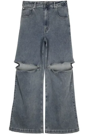 Izzue Cut-out wide-leg jeans