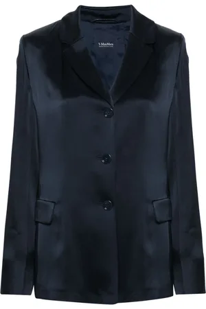Max Mara Single-breasted satin blazer