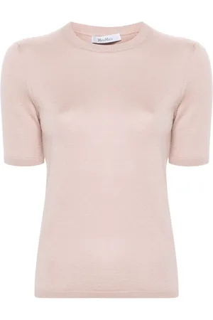 Max Mara Crew-neck fine-knit T-shirt