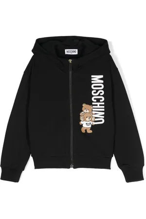 Moschino Logo-print zip-up hoodie