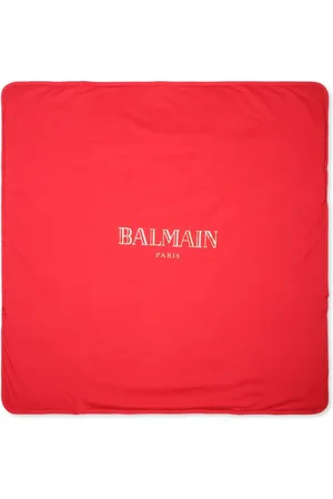 Balmain Logo-print cotton blanket