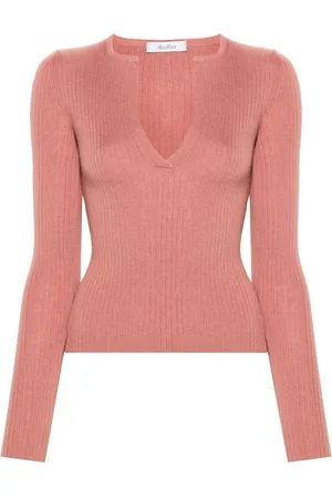 Max Mara V-neck ribbed jumper