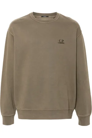 C.P. Company Logo-embroidered cotton sweatshirt