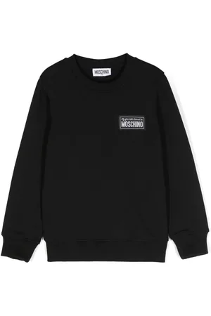 Moschino Logo-patch cotton sweatshirt