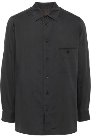 ZIGGY CHEN Long-sleeve jetted-pocket shirt