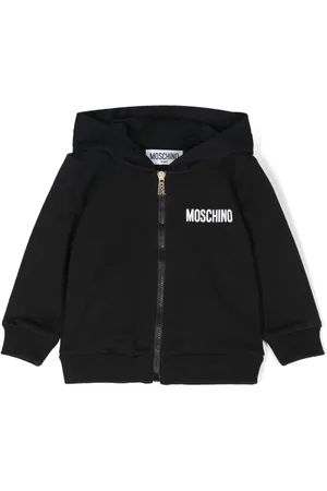 Moschino Logo-print zip-up hoodie