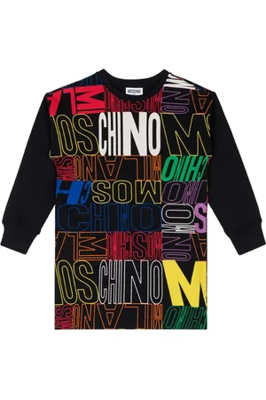 Moschino All over graphic logo print dress