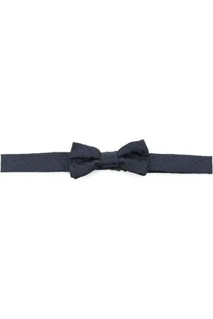 Emporio Armani Logo-jacquard bow tie