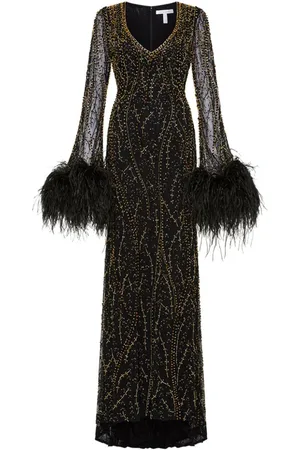 RACHEL GILBERT Nowa embellished gown dress