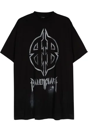 Balenciaga Metal BB Stencil cotton T-shirt