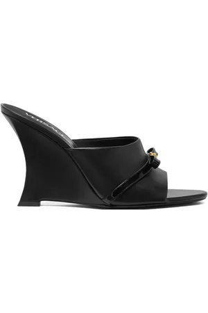 VERSACE Gianni Ribbon 95mm wedge mules