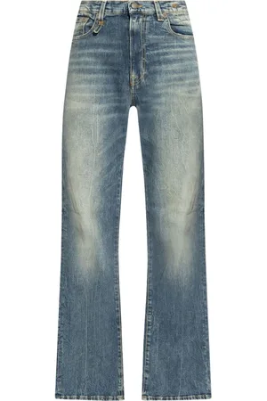 R13 Logo patch jeans