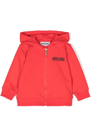 Moschino Logo-print zip-up hoodie