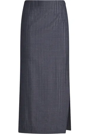 Etro Stripe-jacquard wool pencil skirt