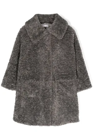MONNALISA Teddy single-breasted coat