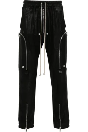 Rick Owens Bauhaus leather cargo trousers