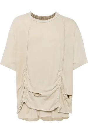 ZIGGY CHEN Destroyed layered T-shirt