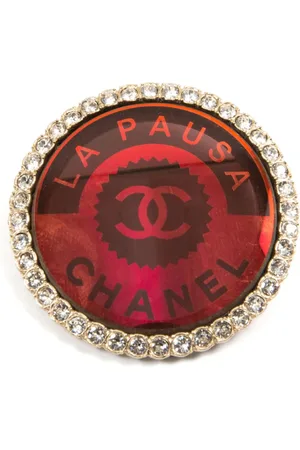 CHANEL 2019 La Pausa rhinestone brooch