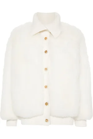 Fabiana Filippi Knitted-panel shearling jacket